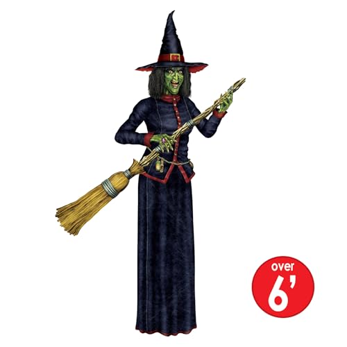 Beistle 6'2" Poseable Jointed Witch Wall Decorations - 2 Pack