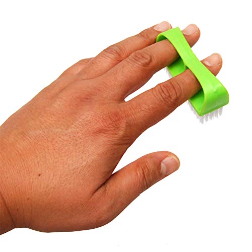 Luxxii 6-Pack Nail Brush Hand Scrubbing Brush with Handle Grip
