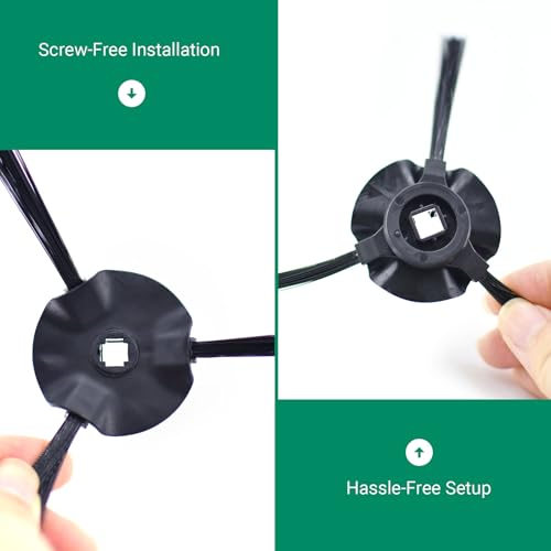 Replacement Side Brushes for Shark Robot Vacuum - 6 Pack