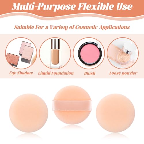 Shimmeroo 12Pcs Mini Makeup Puff Soft Finger Puffs for Foundation and Powder