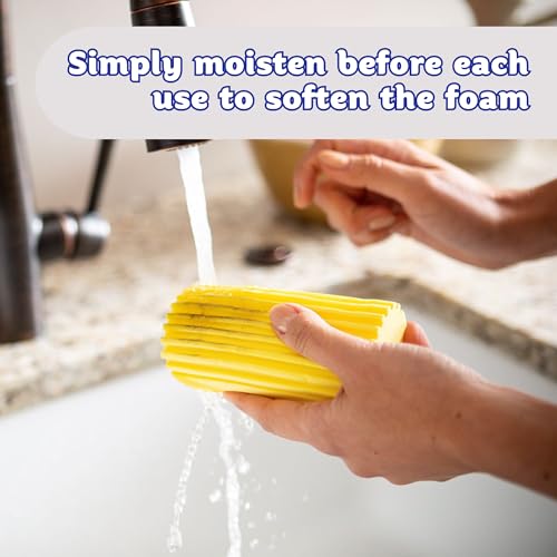 Scrub Daddy Damp Duster - Multipurpose Wet Dust Sponge, Light Pink