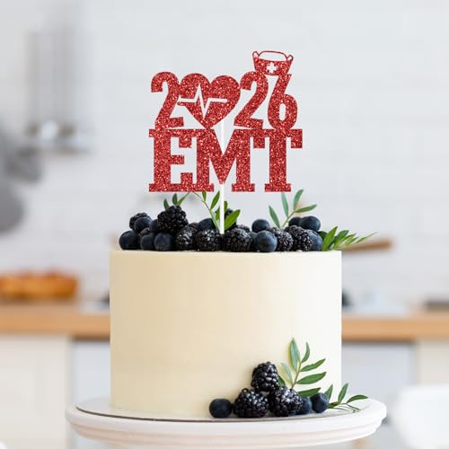 Congrats EMT Cake Topper for 2025 Nursing Graduation
