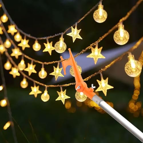 Adjustable Utility Hook for Extension Poles - Multi-Purpose Light Hanging