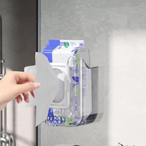 Wall-Mounted Flushable Wipes Dispenser - Bathroom & Kitchen Storage Organizer