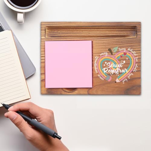 School Registrar Sticky Note Holder - Appreciation Gift for Educators