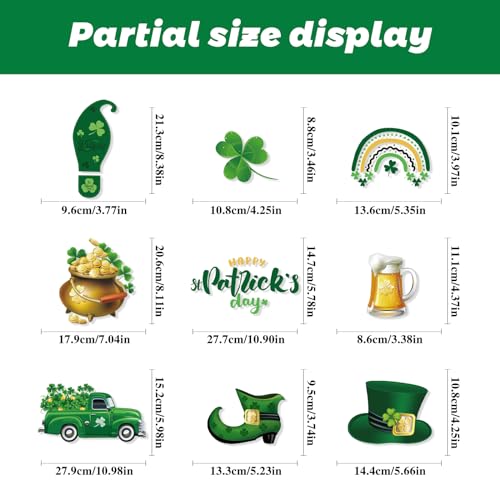 St. Patrick's Day Floor Stickers - 92 Self-Adhesive Decals