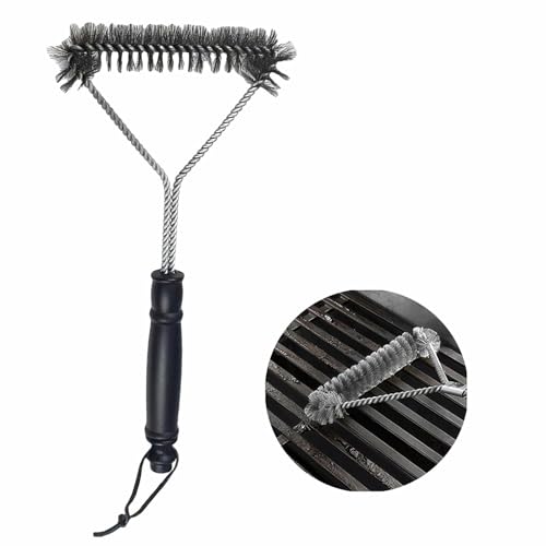 12-Inch Heavy Duty Stainless Steel BBQ Grill Brush with Y-Shape Head