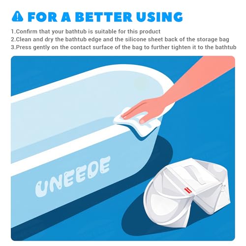 UNEEDE Mesh Bath Toy Organizer - 2-Compartment Quick Dry Storage