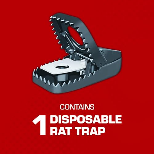 Tomcat Secure-Kill Rat Trap, Powerful Single-Touch Disposable Trap - 1 Pack
