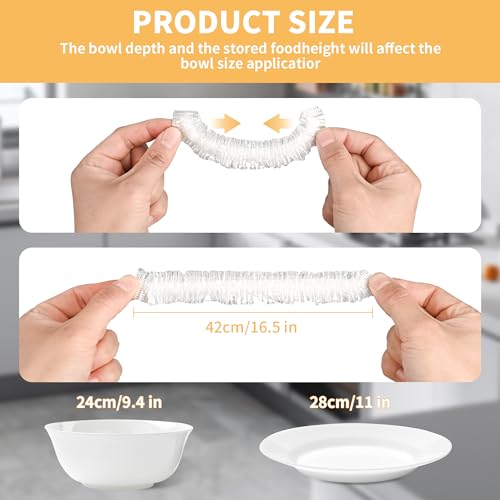 200 Reusable Bowl Covers for Food Storage & Bread Proofing - BPA-Free