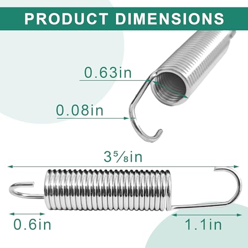 3-5/8 Inch Tension Steel Spring Replacement for Recliners & Beds