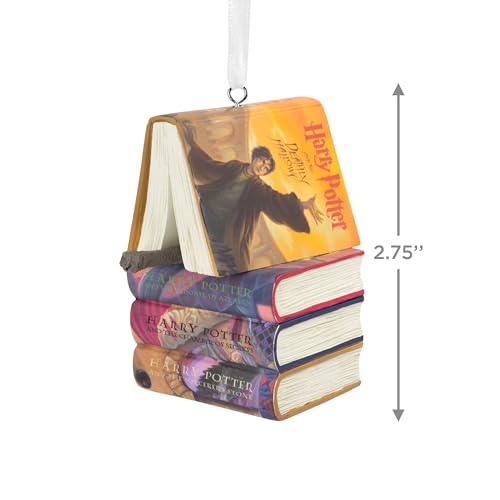 Hallmark Harry Potter Christmas Ornament - Stacked Books with Wand