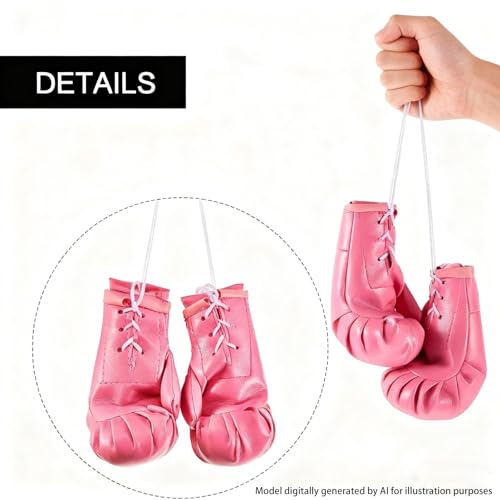 Mini Pink Boxing Gloves for Breast Cancer Awareness - Decorative Gift