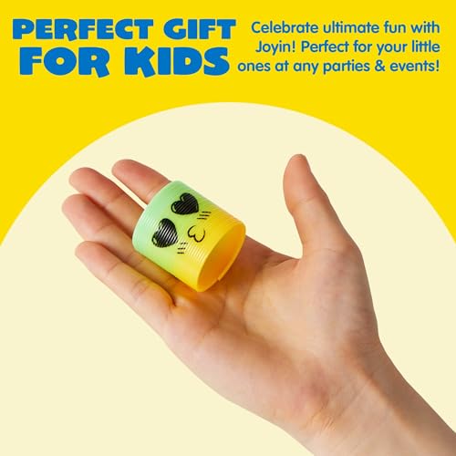 JOYIN 30 Pcs Mini Rainbow Coil Spring Toys - Fidget Party Favors