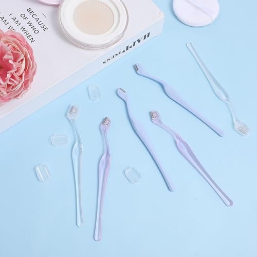6 Pcs Eyebrow Razor for Women Face Hair Remover Trimmer with Precision Cover