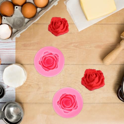 Rose Silicone Molds - 2PCS Cake Decorating & Baking Tools