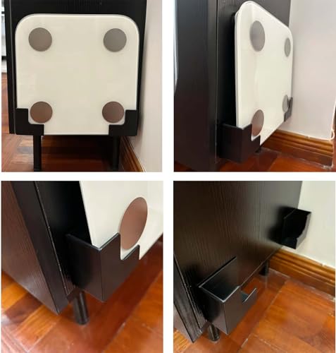 Punched Design Bathroom Scale Holder Wall Mount - 4 Brackets