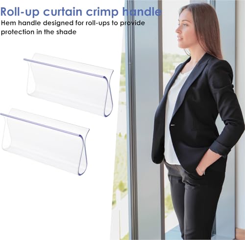 2-Pack Plastic Roller Shade Pulls for Easy Window Blinds Operation