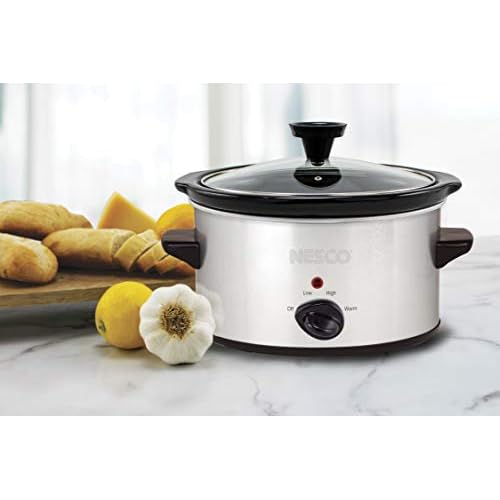 NESCO SC-150-47, Slow Cooker, 1.5 Quart, Silver