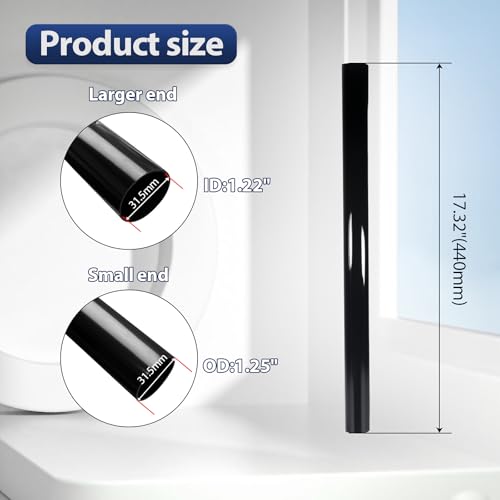 YUEARN 2-Pack 17.3 Inch Vacuum Extension Tubes for 1.25" Vacuum Accessories