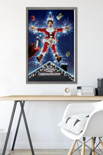 National Lampoon's Christmas Vacation Wall Poster - Barnwood Frame, 34 x 22.4 Inches