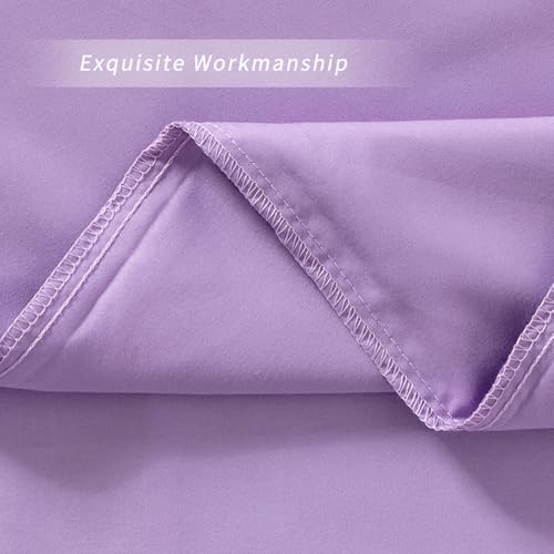 NookZuzu Light Purple Pillow Covers, 2-Pack Standard Size 20x26 Microfiber