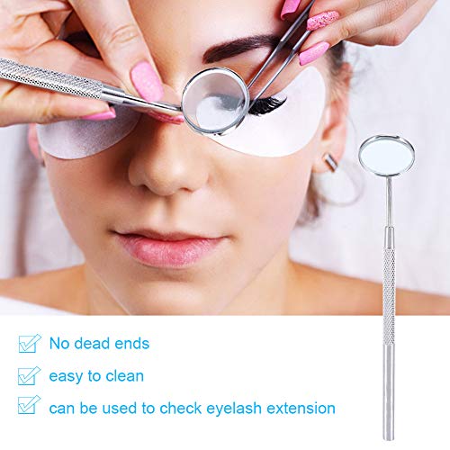 Brrnoo Stainless Steel Eyelash Extension Inspection Mirror