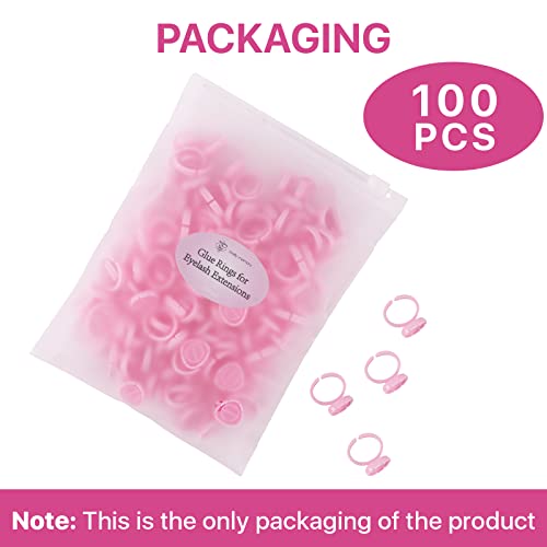 Eyelash Extension Glue Rings 100PCS Disposable Lash Holder Cups