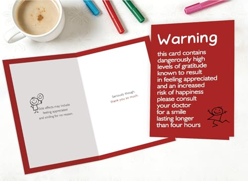 Funny Thank You Card LD330 - Humorous Appreciation Greeting Card