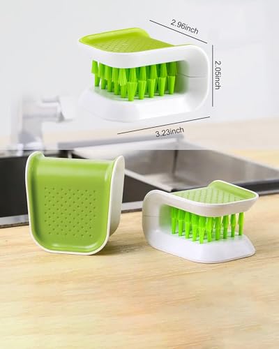 YQBOOM Green Knife Cleaning Brush - Double-Sided Utensil Cleaner