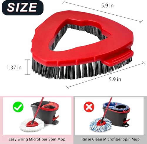 2-Pack Spin Mop Scrub Brush Heads for O-Cedar EasyWring System