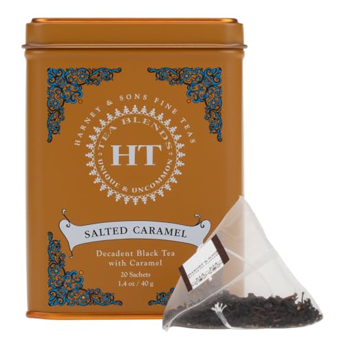 Harney & Sons Salted Caramel Black Tea - 20 Sachets in Tin