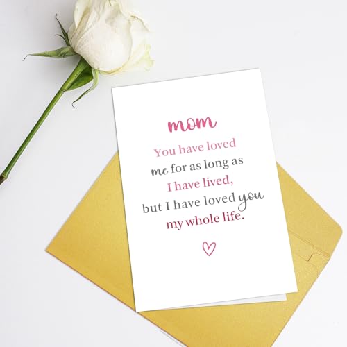 Heartfelt Mother's Day Card for Mom - 8x5.3 inches