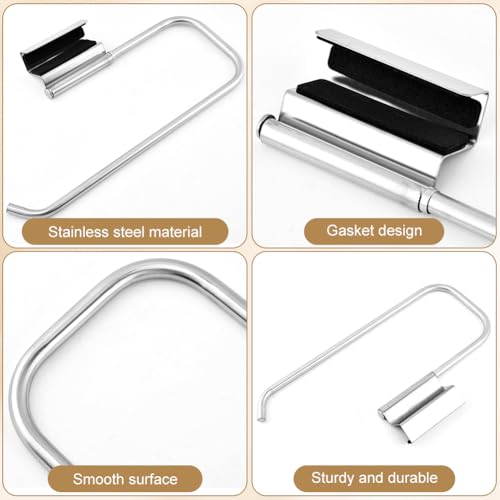 Anscuto Stainless Steel Over-the-Door Paper Towel Holder - Silver