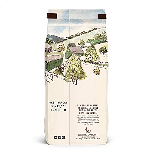 New England Coffee Pistachio Crème Ground Coffee 11oz Pack of 6 - Medium Roast, Arabica, Nutty Flavor
