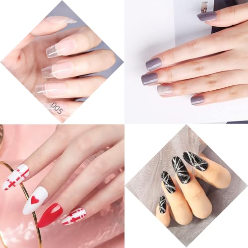 Ycyan Dual-Ended UV Builder Gel Nail Brush & Rhinestone Liner
