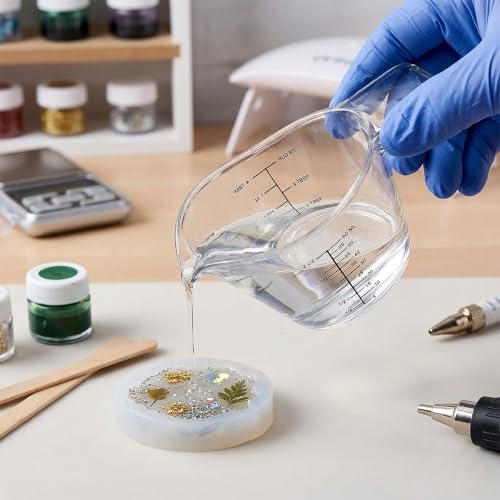 4-Pack Plastic Liquid Measuring Cups with Multi-Scale Markings