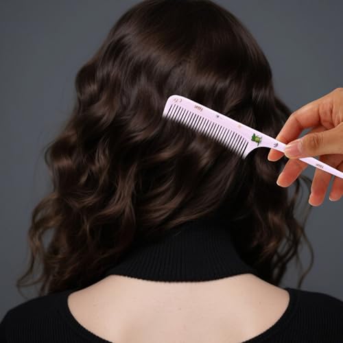 Penitue Cute Hair Comb Set - Fine Tooth & Rat Tail Styling Combs (2 Pcs)