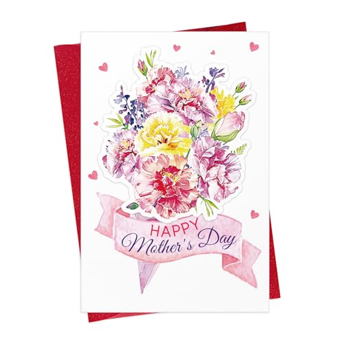 Elegant Floral Mother's Day Card - 5.5x8 with Envelope