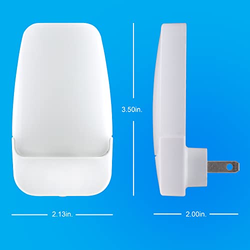 GE LED Plug-In Night Light, Dusk-to-Dawn Sensor, 5000K Daylight, 2-Pack