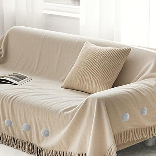 14-Piece Upholstery Twist Pins for Securing Sofa Covers - Light Gray