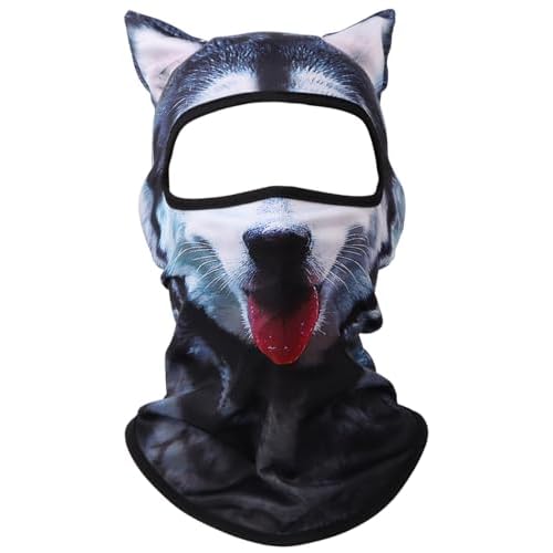3D Cat Ski Balaclava Sheisty Face Mask with Ears Cute Animal Ski Mask for Music Festivals Raves Party Outdoor Activities