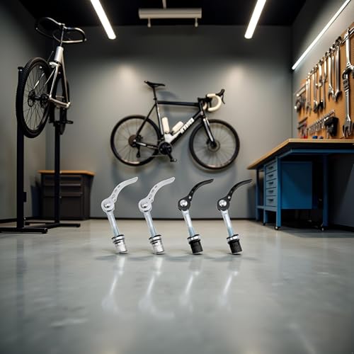 4Pcs Bicycle Folding Screw Seatpost Fixed Quick Release Screw Rod Mountain Bike Seatpost Clamp Seatpost Locking Saddle Bike Seat Clamps Bike Alloy Seat Post Quick Release Pin Bike Seat Clamp Seatpost