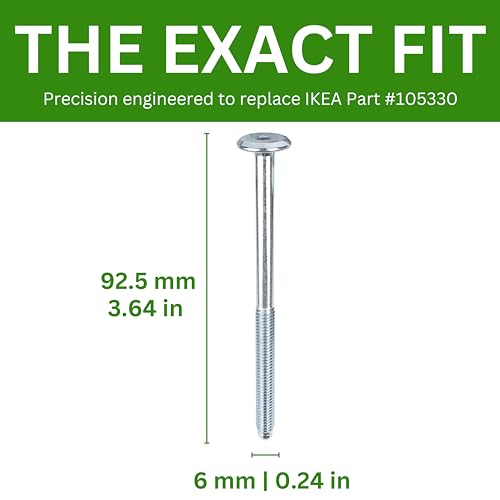 Pack of 8 Replacement Screws for IKEA Bed Frame & Daybed