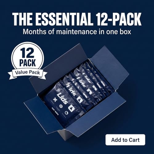 Lids On-The-Go Hat Wipes 12-Pack - Biodegradable & Non-Toxic