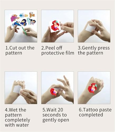 Cartoon Temporary Tattoos for Kids Birthday Party Favors 60 Pcs