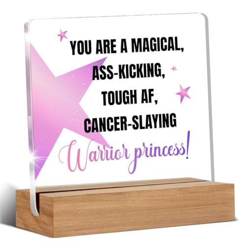 Cancer Survivor Acrylic Sign | Encouraging Gifts for Women