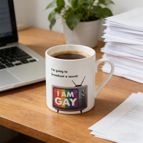 I Am Gay Color Changing 12oz Ceramic Coffee Mug - TV Variation