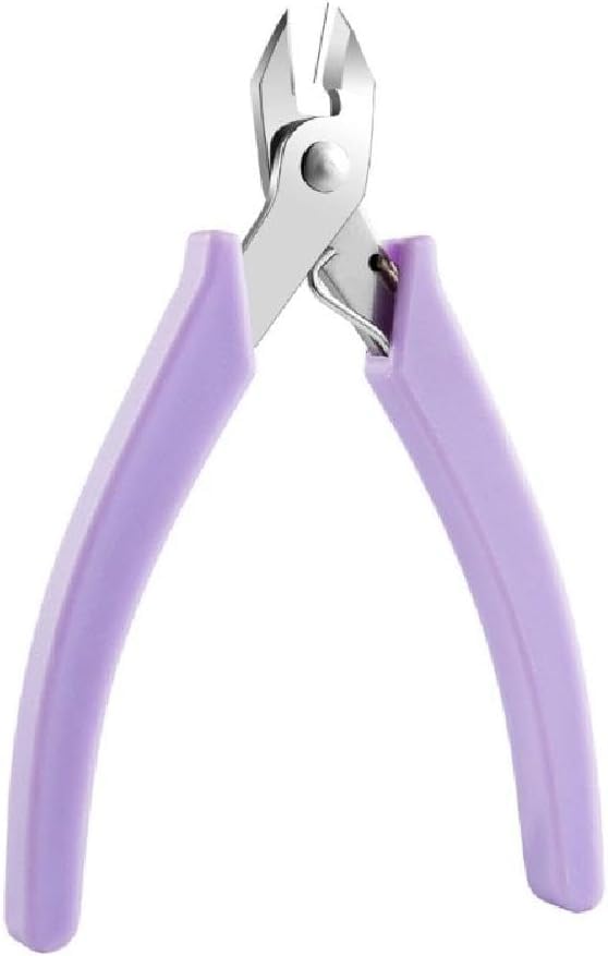 Purple Nail Art Pliers for Rhinestones Wire Cutting and Removal