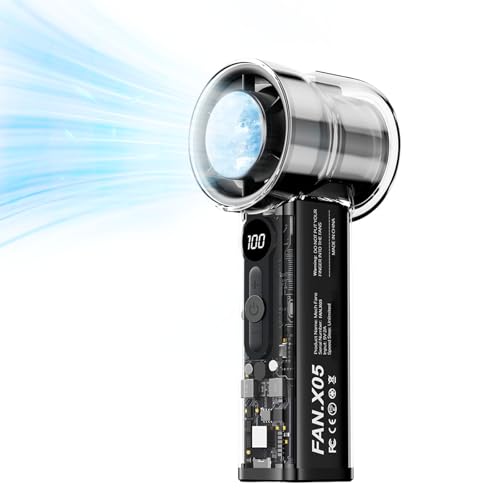 DONGULI 8000mAh Portable Handheld Turbo Fan with Ice Compress